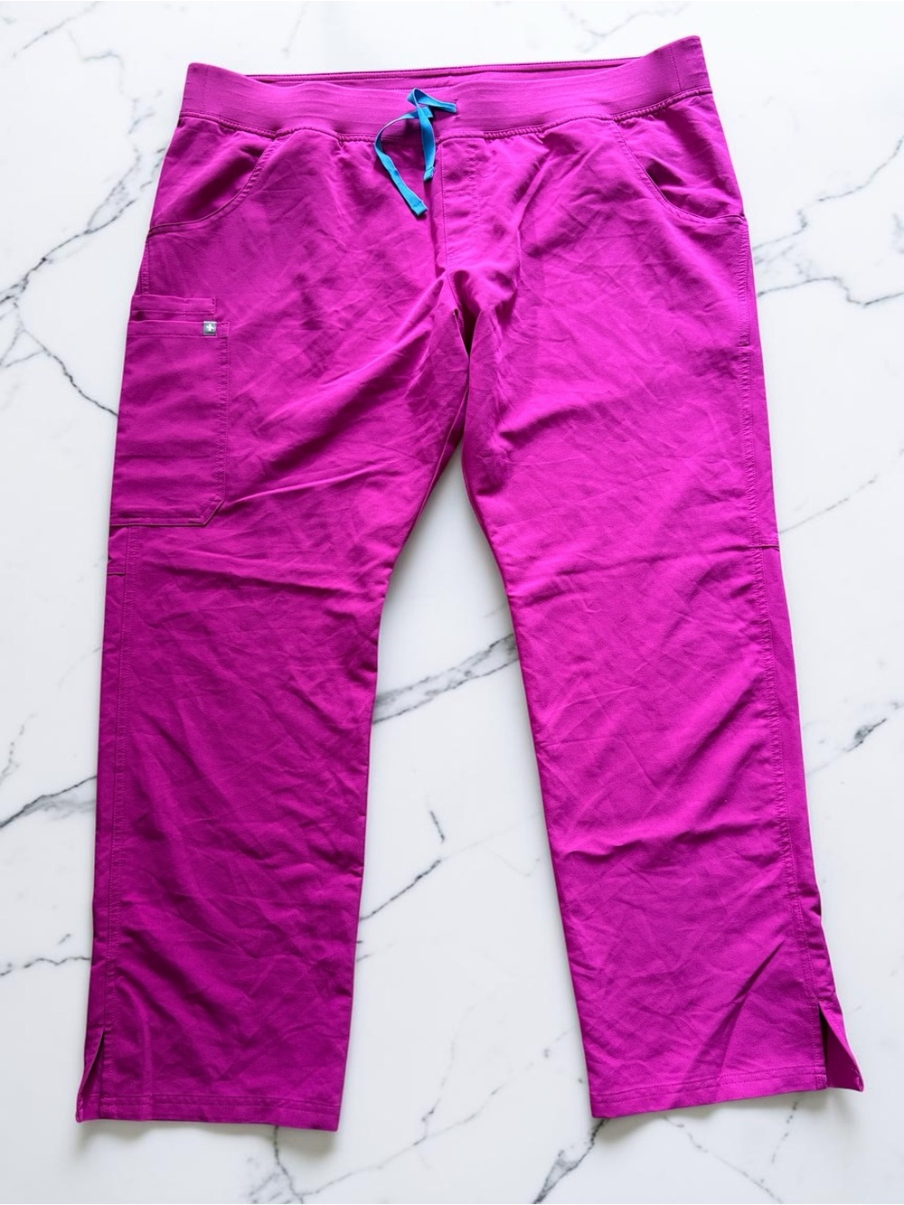 NWOT FIGS Kade Cargo Scrub Pants in Raspberry Sorbet Pink Women’s XXL